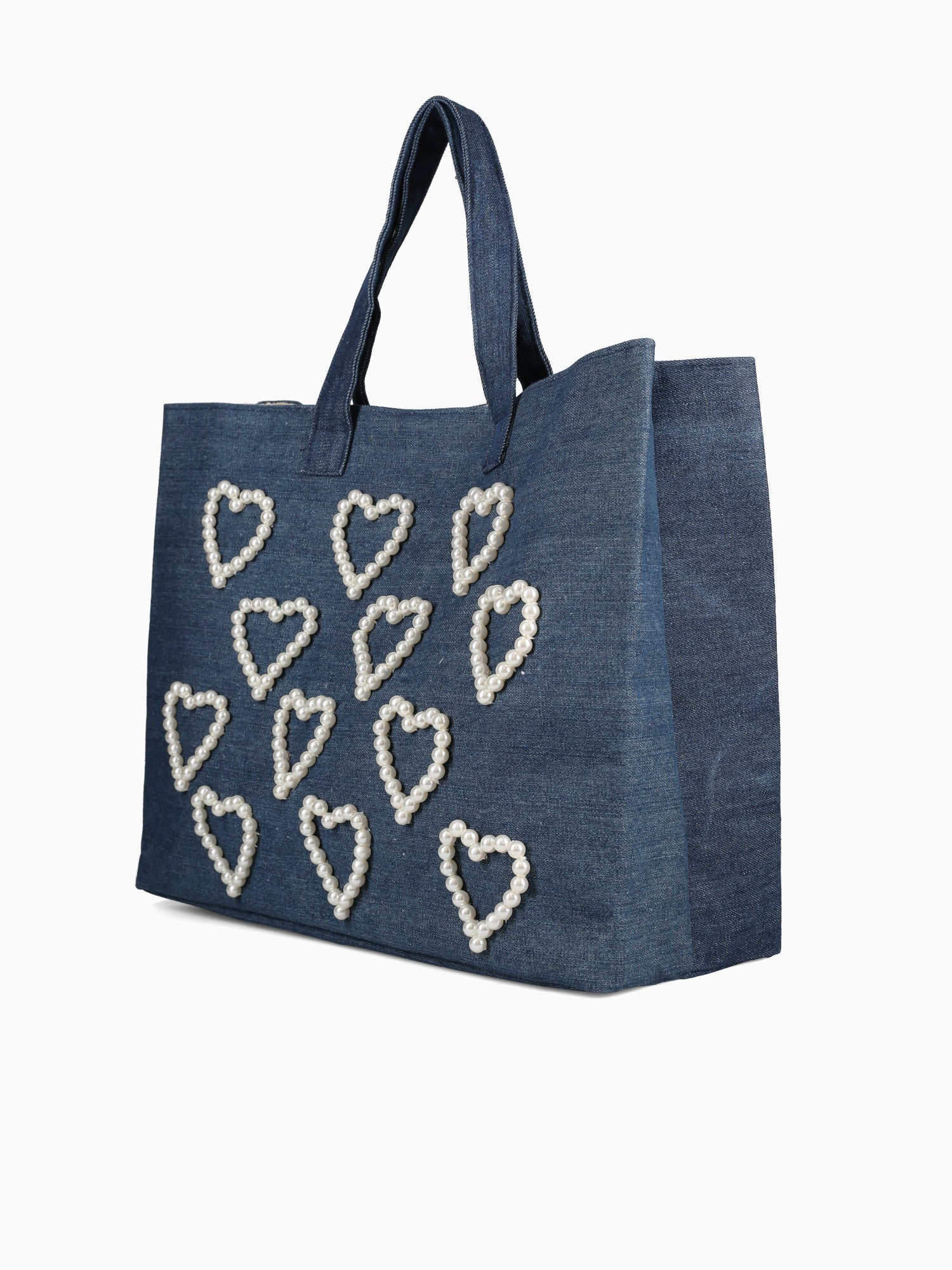 42101 I Heart Tote Denim Blue