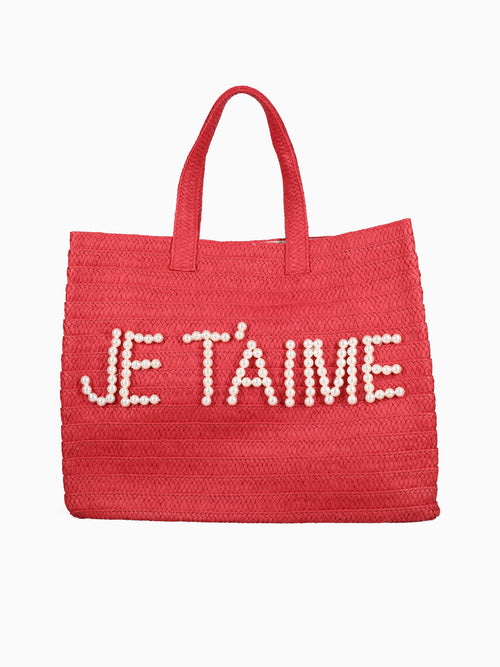 42104 Je T'aime Tote Red Red