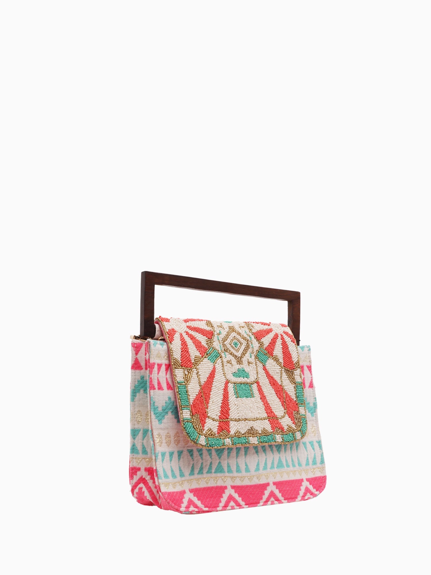 AB21192 Rising Sun Handbag Org Multi Orange Multi