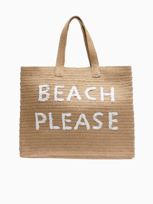 112123 Beach Please Tote Sand White White