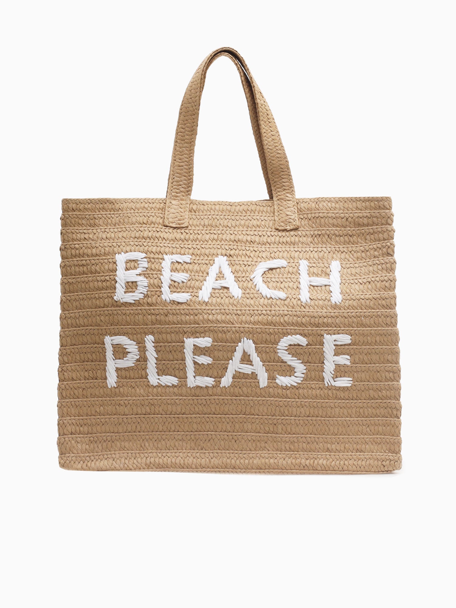 112123 Beach Please Tote Sand White White