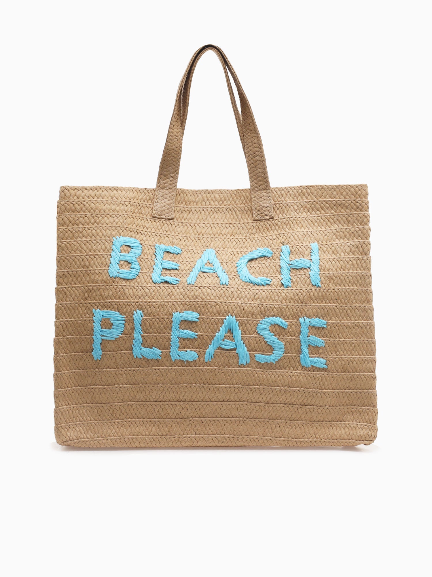 112123 Beach Please Tote Sand Aqua Aqua
