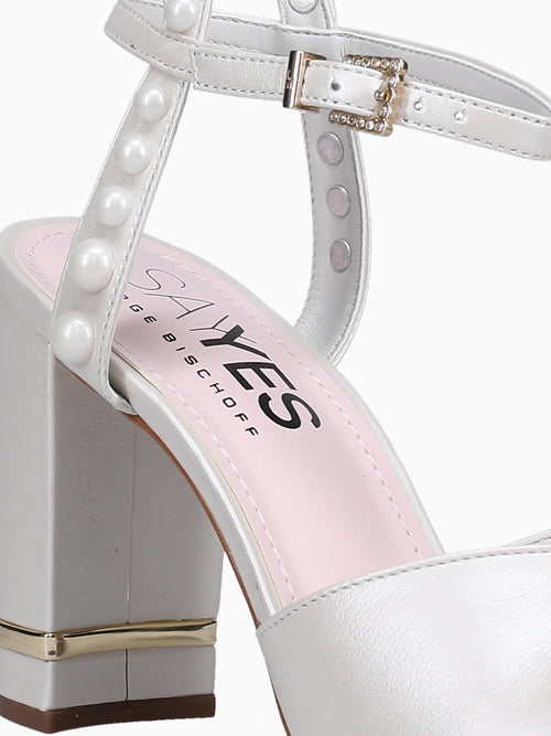 Sadie Perla Acetinado White Pearl / 5 / M
