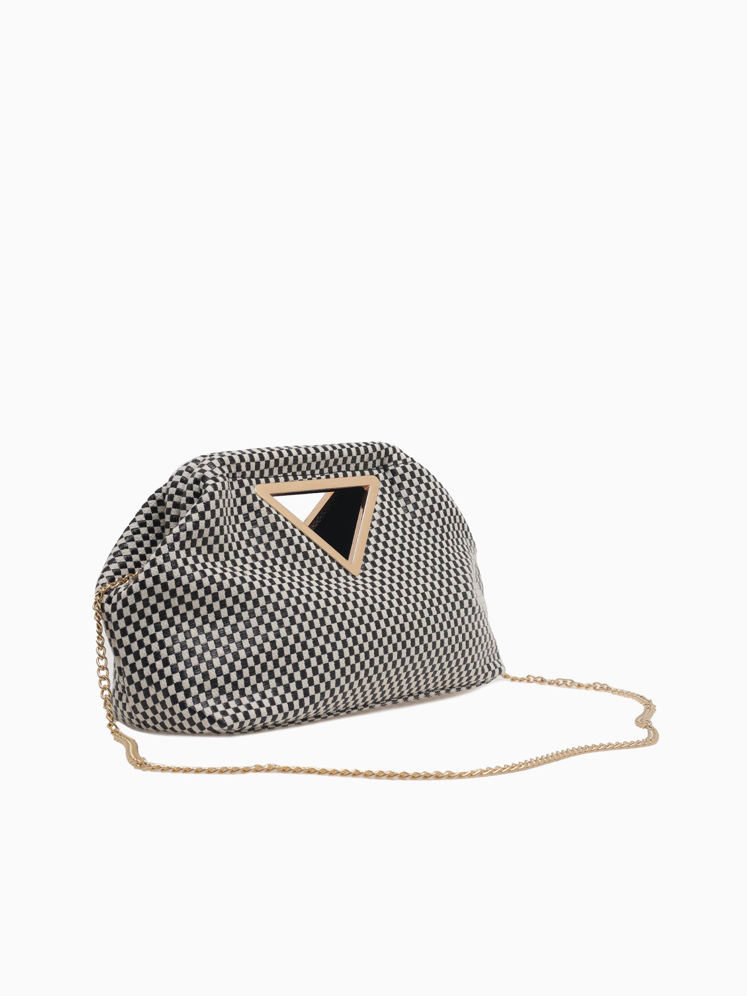 Maya Top Handle BlackWhite Black