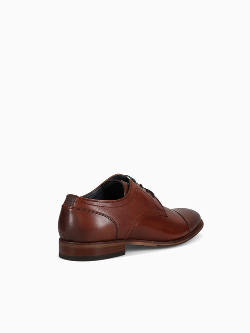 Flex Cap Toe Cognac Leather Cognac / 7 / M