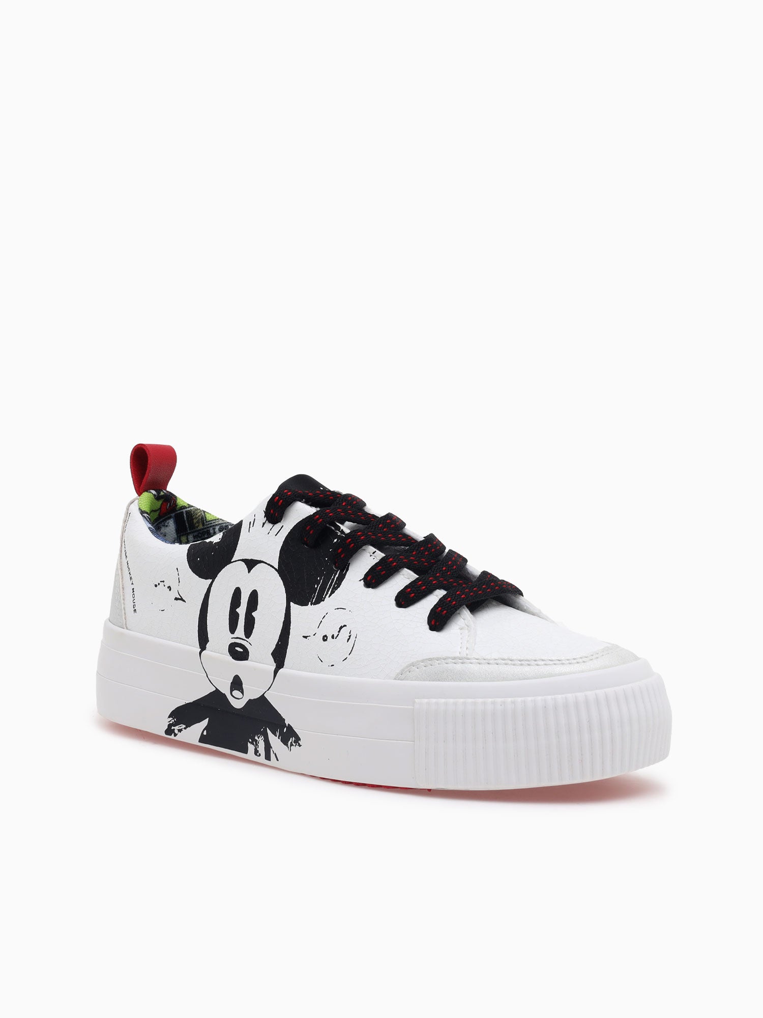 Street Mickey White Black print White / 5 / M