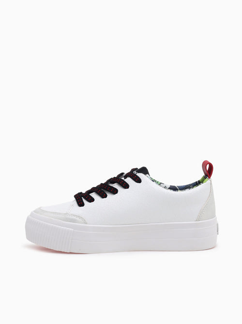Street Mickey White Black print White / 5 / M