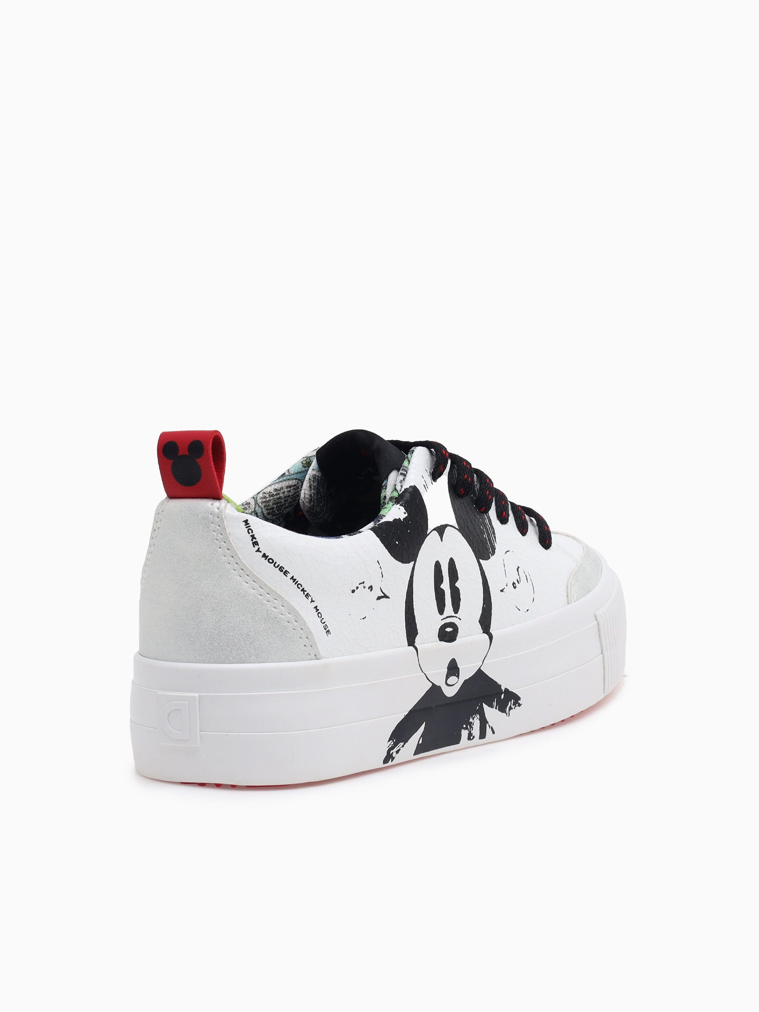 Street Mickey White Black print White / 5 / M