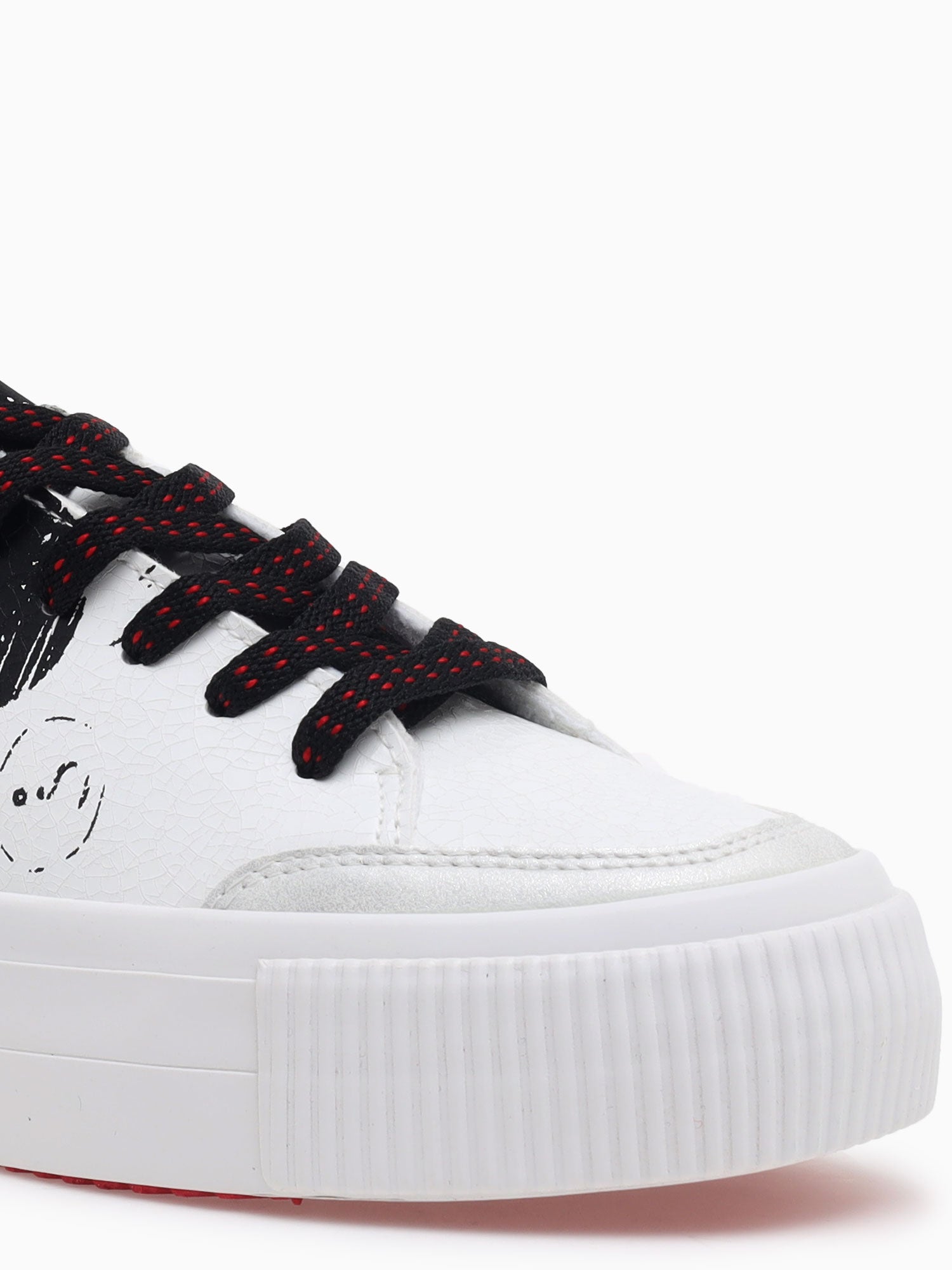 Street Mickey White Black print White / 5 / M