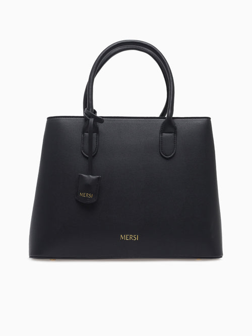Meghan Lg Top Handle Black Black