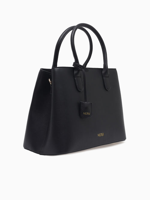 Meghan Lg Top Handle Black Black