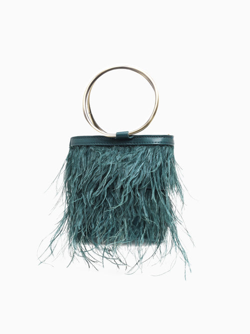 Feather Top Handle Green Dark Green