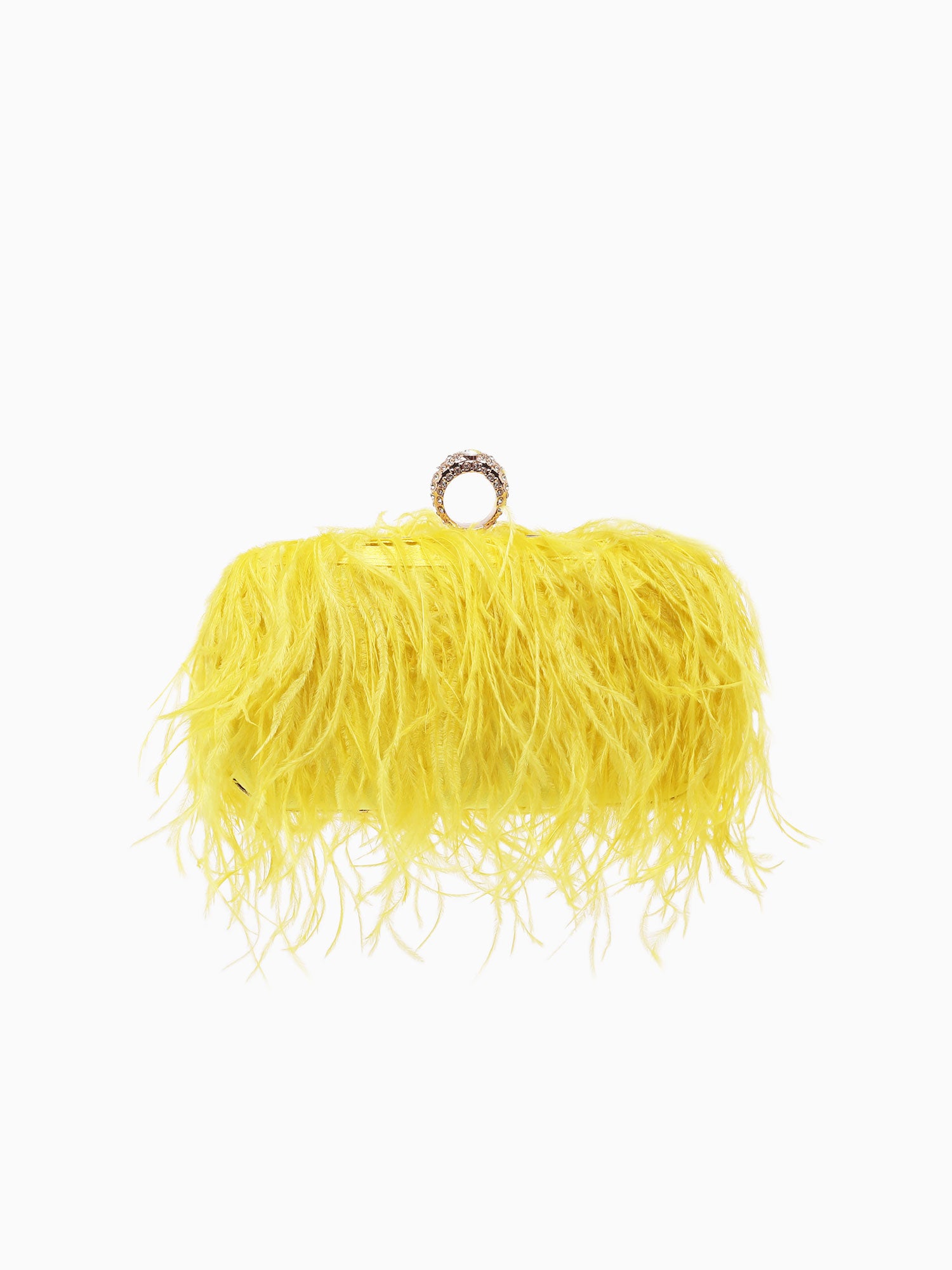 Feather Box Bag Canary Yellow