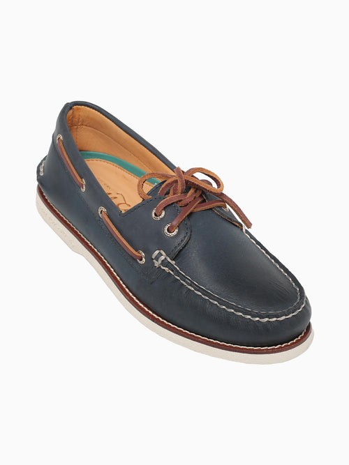 Gold A O 2eye sts15803 navy leather Navy / 7 / M