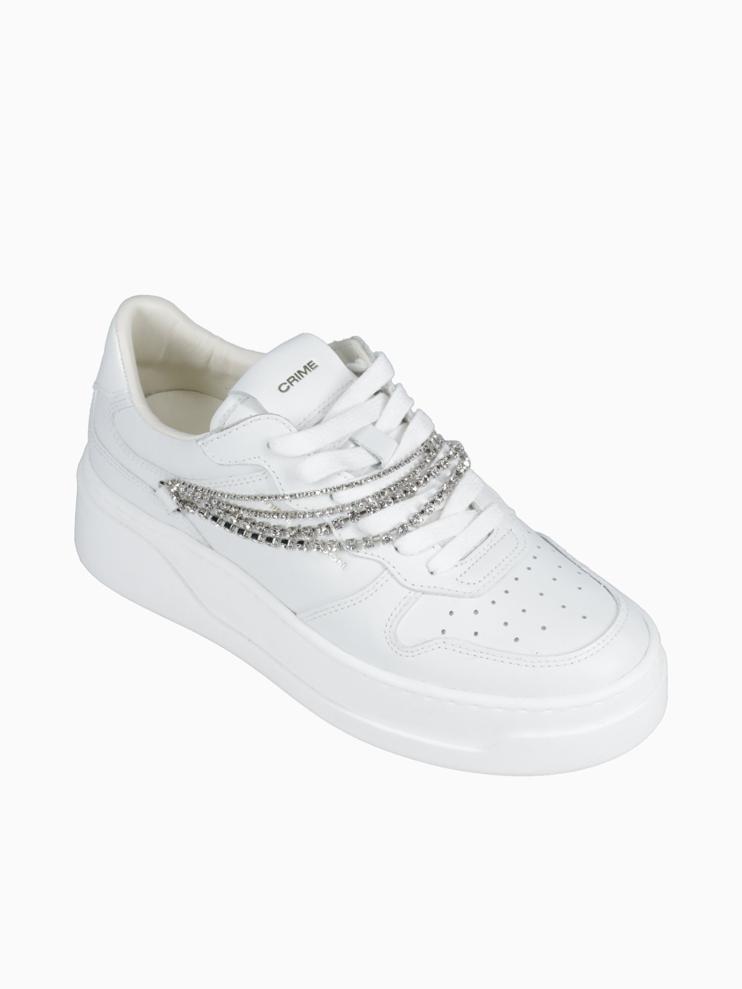 Crime Force 1 White Leather