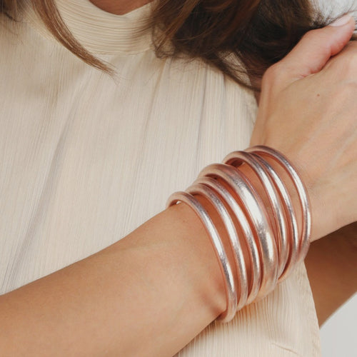 Champagne Tzubbie All Weather Bangle (AWB) - Serenity Prayer