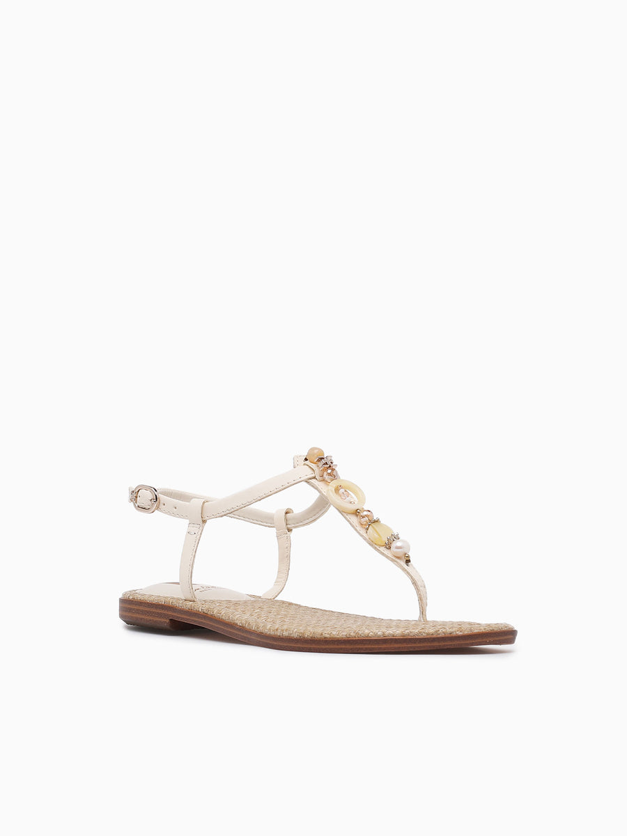 Gigi Retro Modern Ivory Leather White / 5 / M