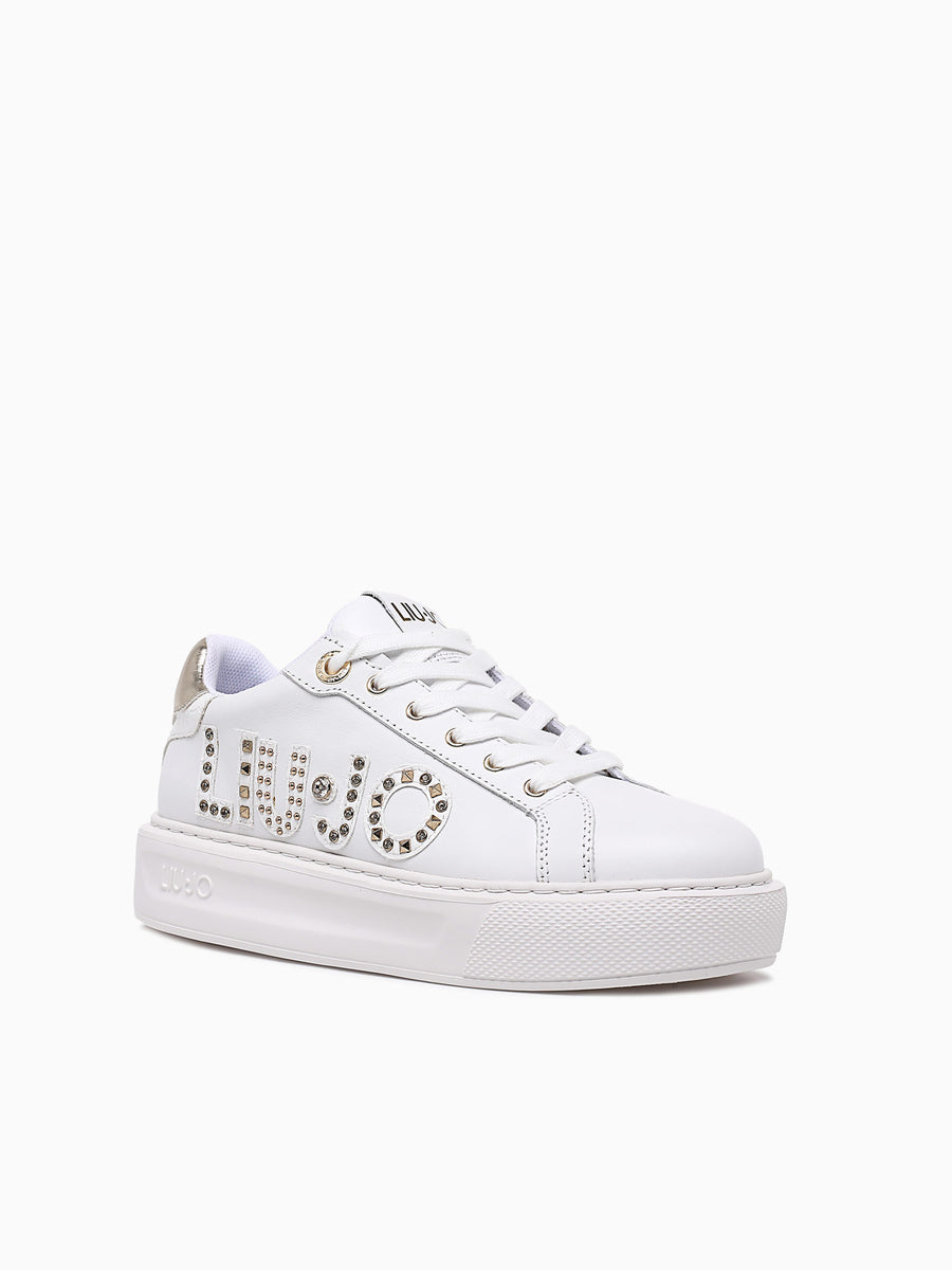 Kylie 10 White Lt.gold leather White / 35 / M