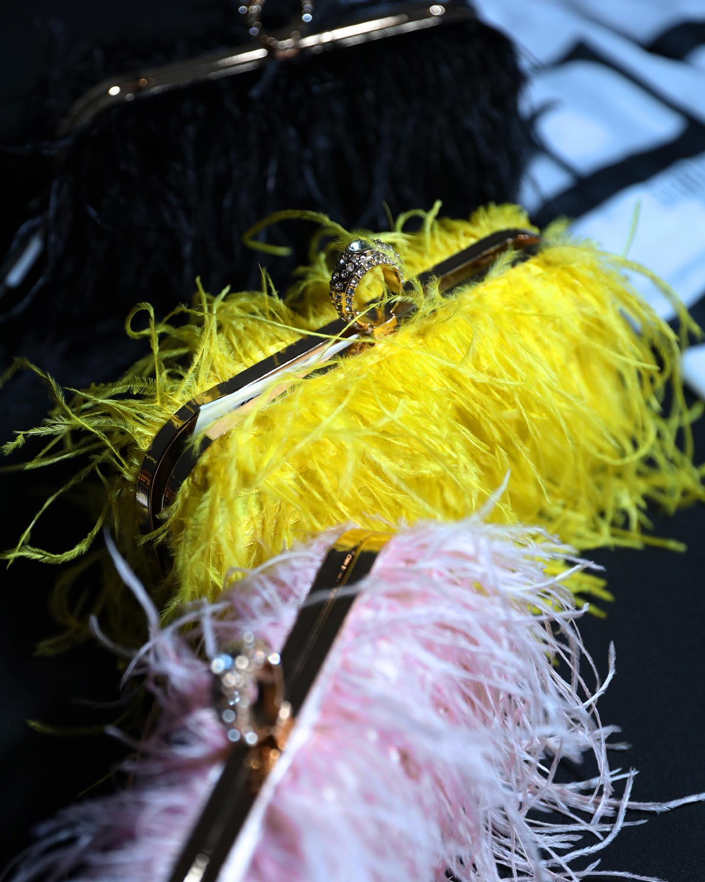 Feather Box Bag Canary