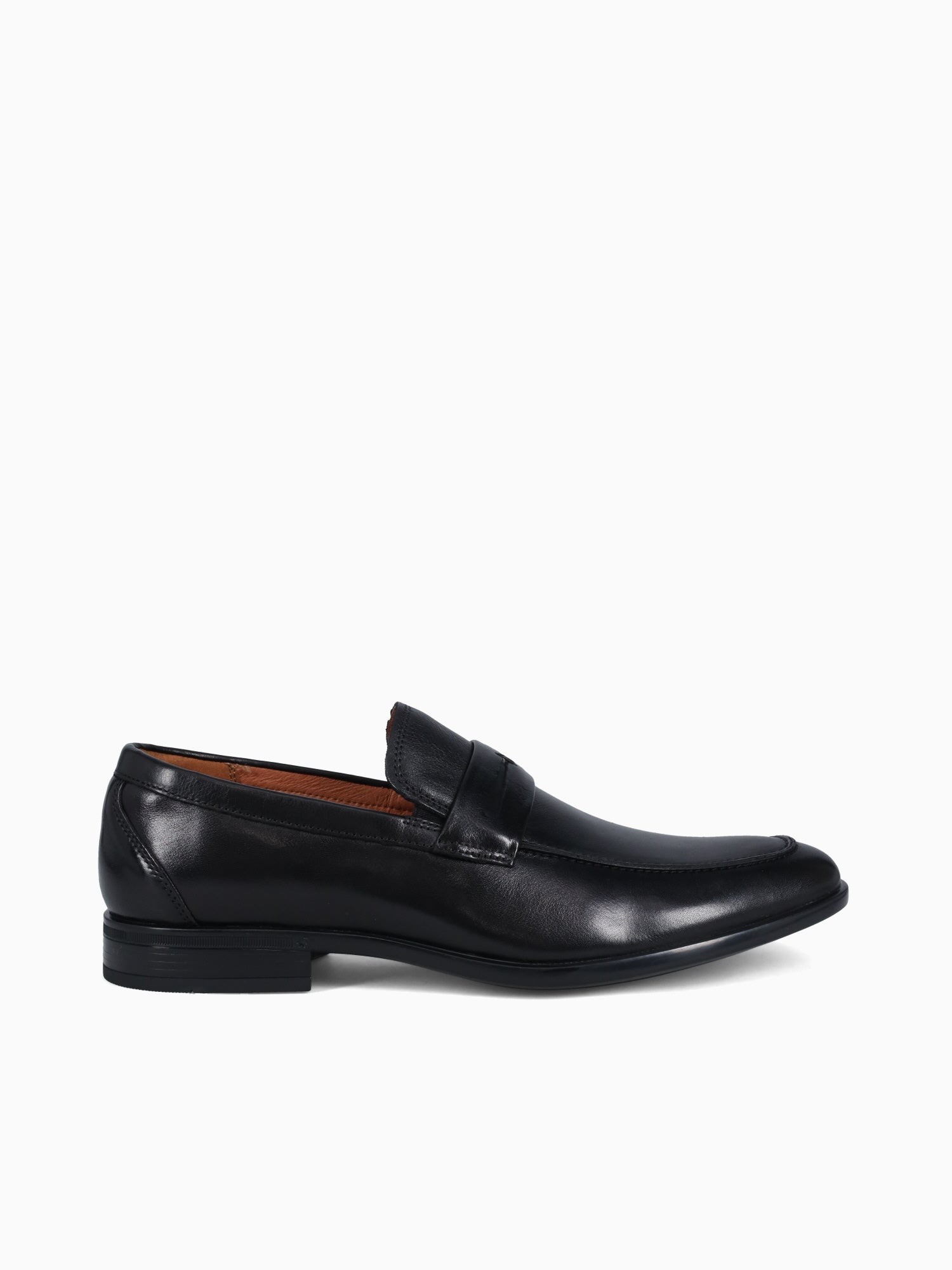 Zaffiro Moc Toe Penny Loafer Blk Leather– La Favorita