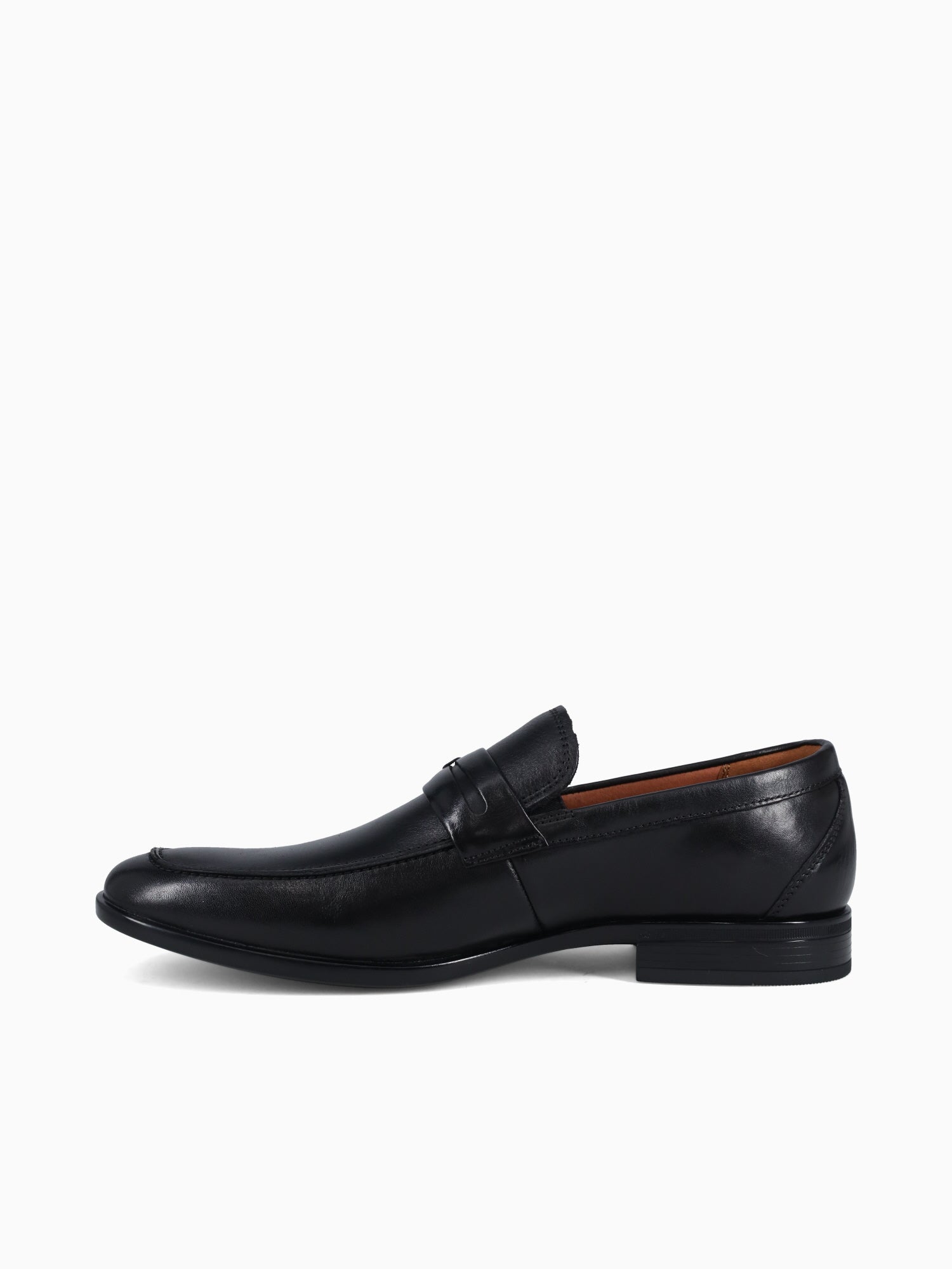 Zaffiro Moc Toe Penny Loafer Blk Leather Black / 7 / M