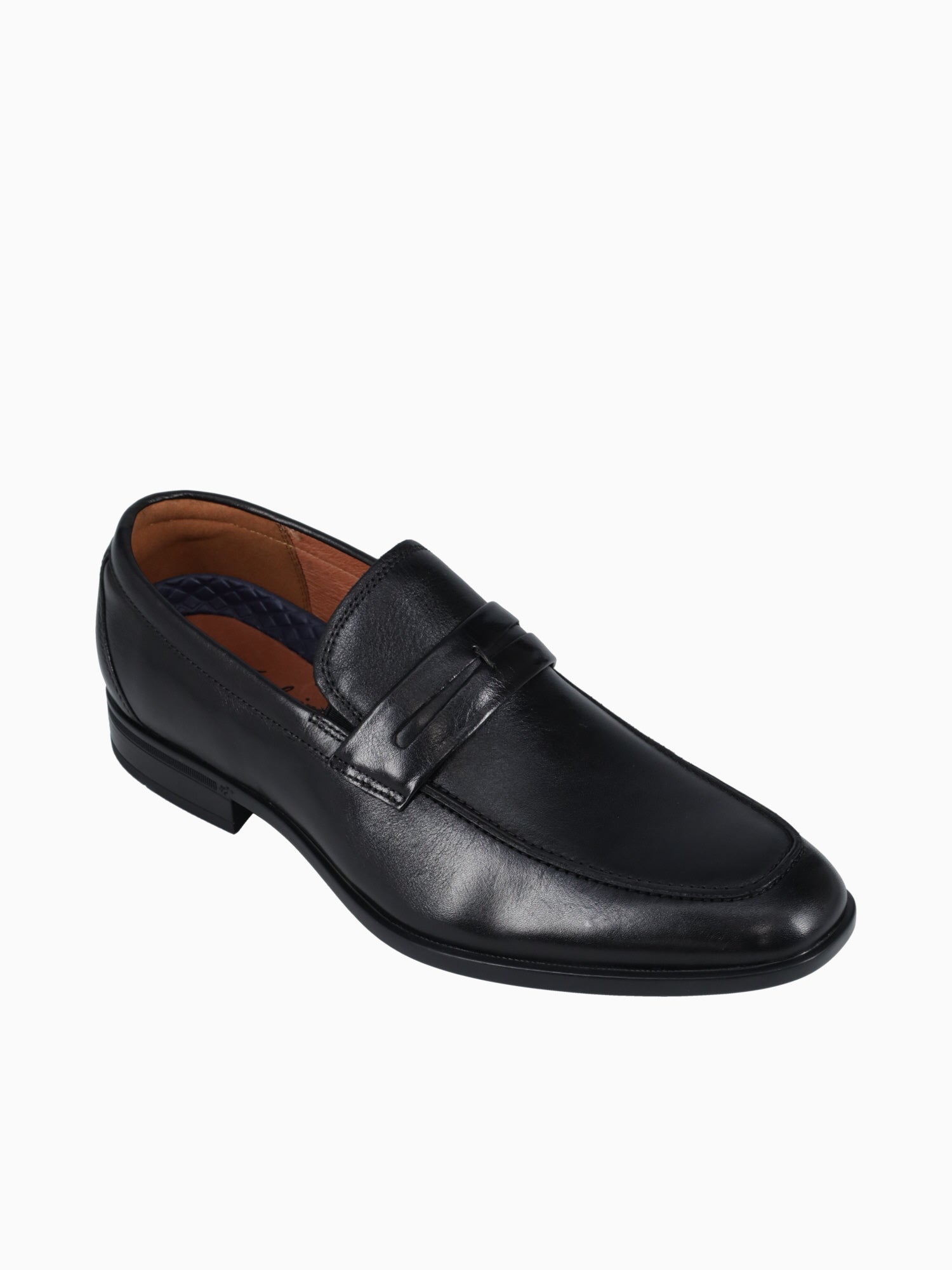 Zaffiro Moc Toe Penny Loafer Blk Leather Black / 7 / M