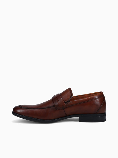 Zaffiro Cap Toe Penny Loafer Cognac Lea Cognac / 7 / M