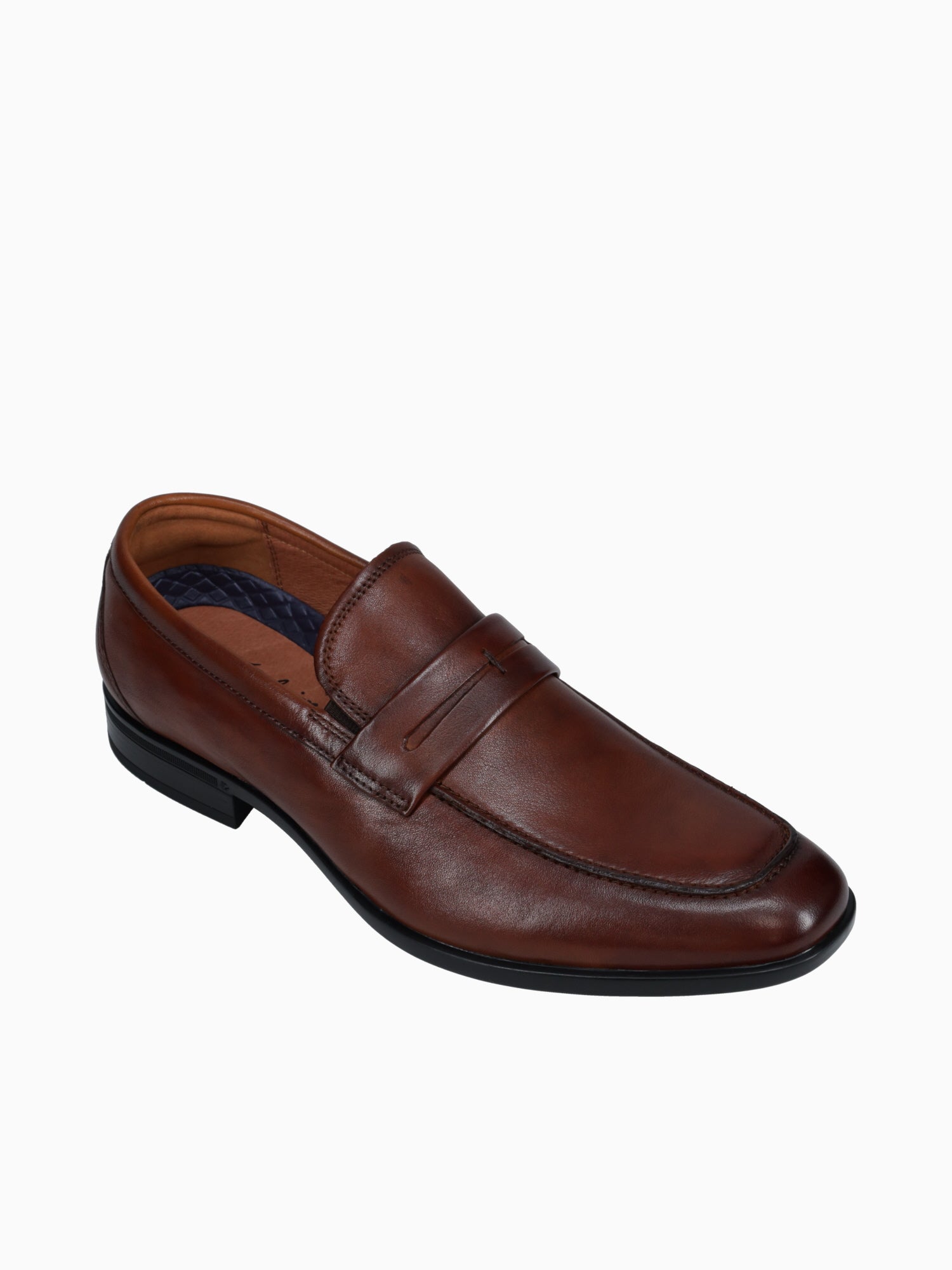 Zaffiro Moc Toe Penny Loafer Cognac Lea– La Favorita