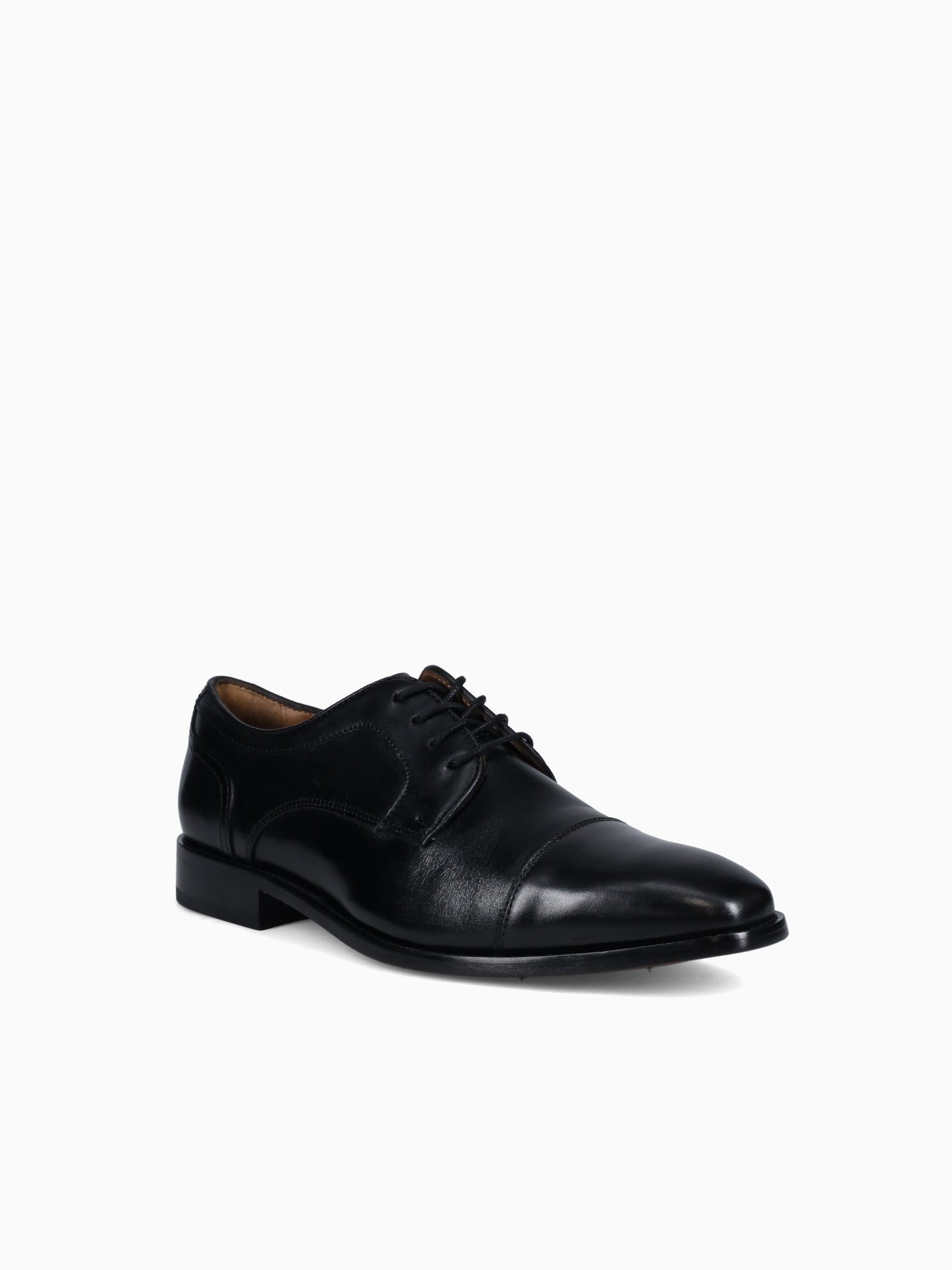 Conetta Cap Toe Oxford Black Leather Black / 7 / M