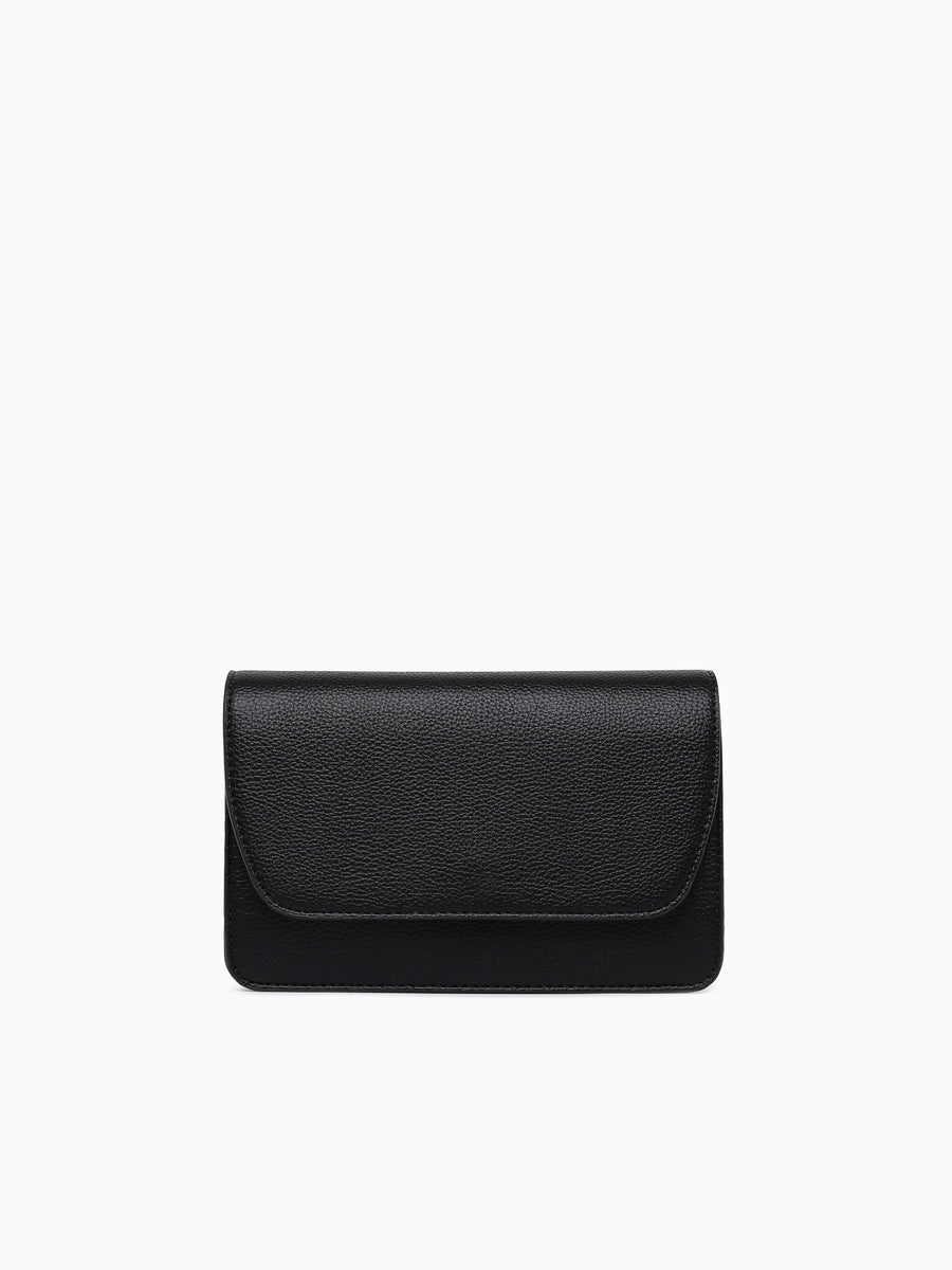 Noah Flapover Crossbody Black Black