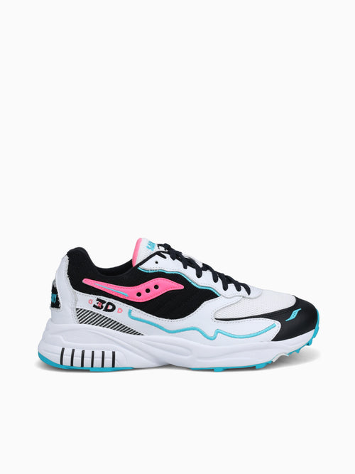 3d Grid Hurricane Wht Blk Pink lea Mesh White / 7 / M