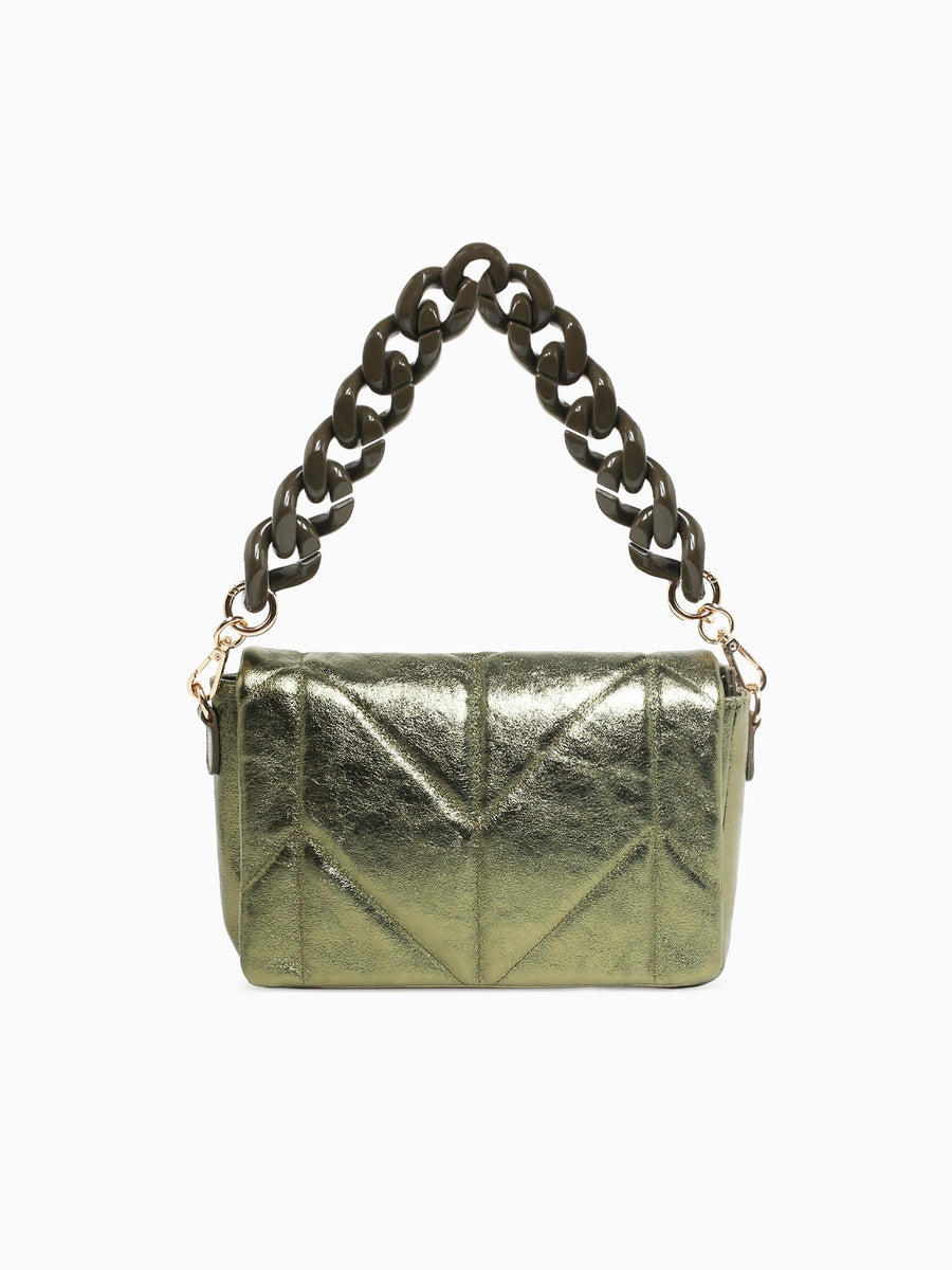 Softy Metal Shoulder Bag Palude Green