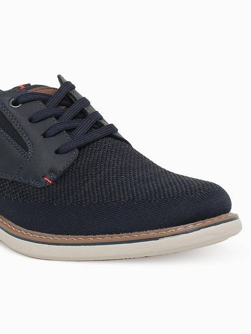 Otto Knit Plain Toe Navy Multi Knit Navy / 7 / M