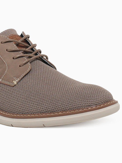 Chase Knit Plain Toe Taupe Multi Knit Taupe / 7 / M