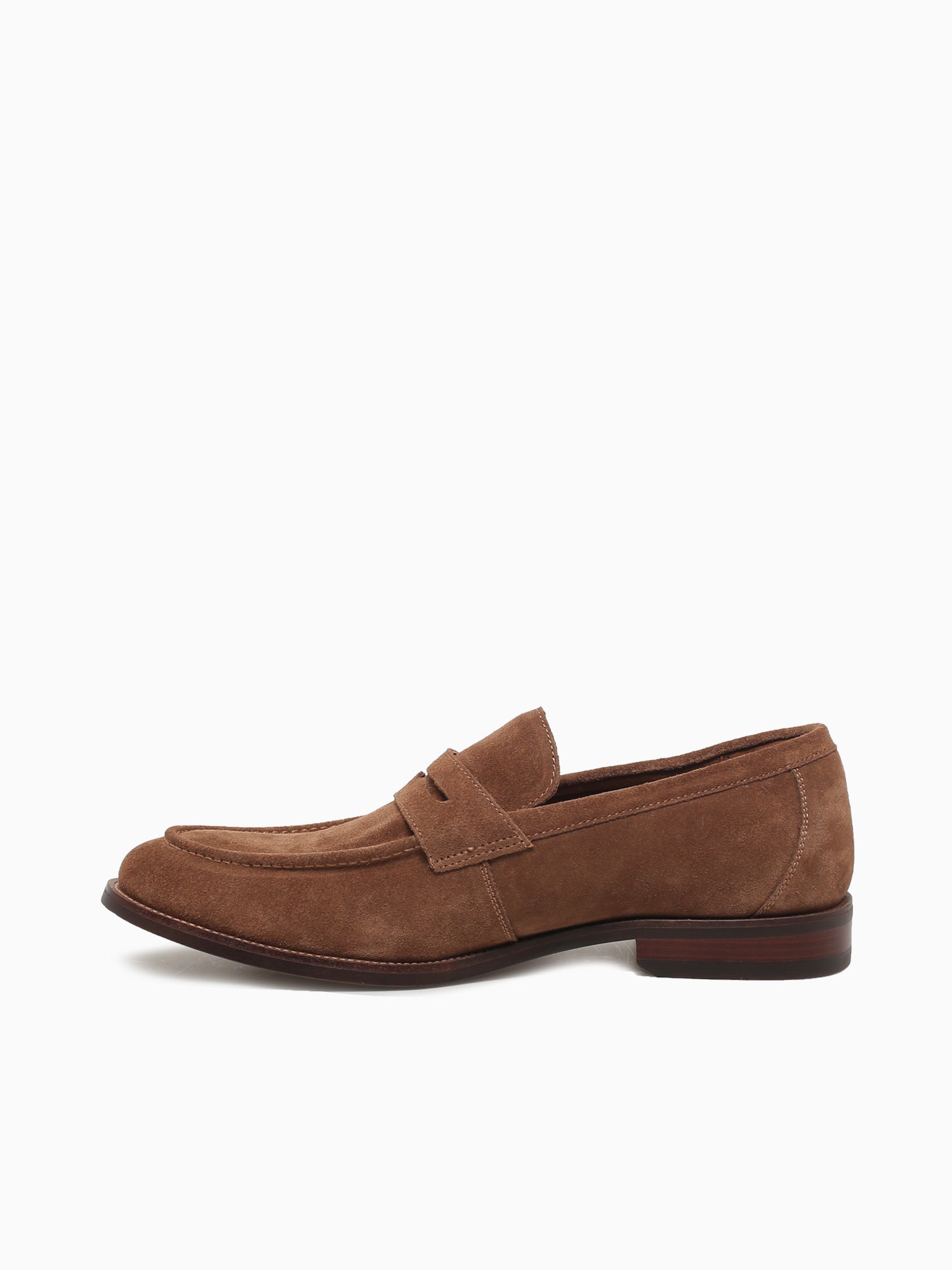 Rucci Moc Toe Penny Mocha Suede Brown / 7 / M