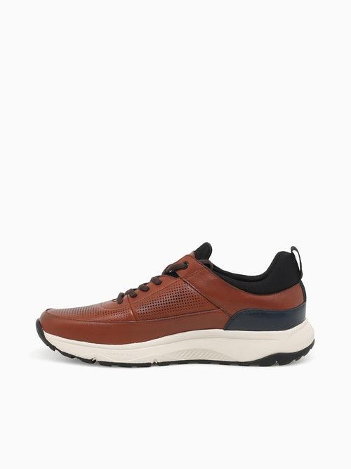 Satellite Perf Elastic Cognac Navy lea Tan / 7 / M