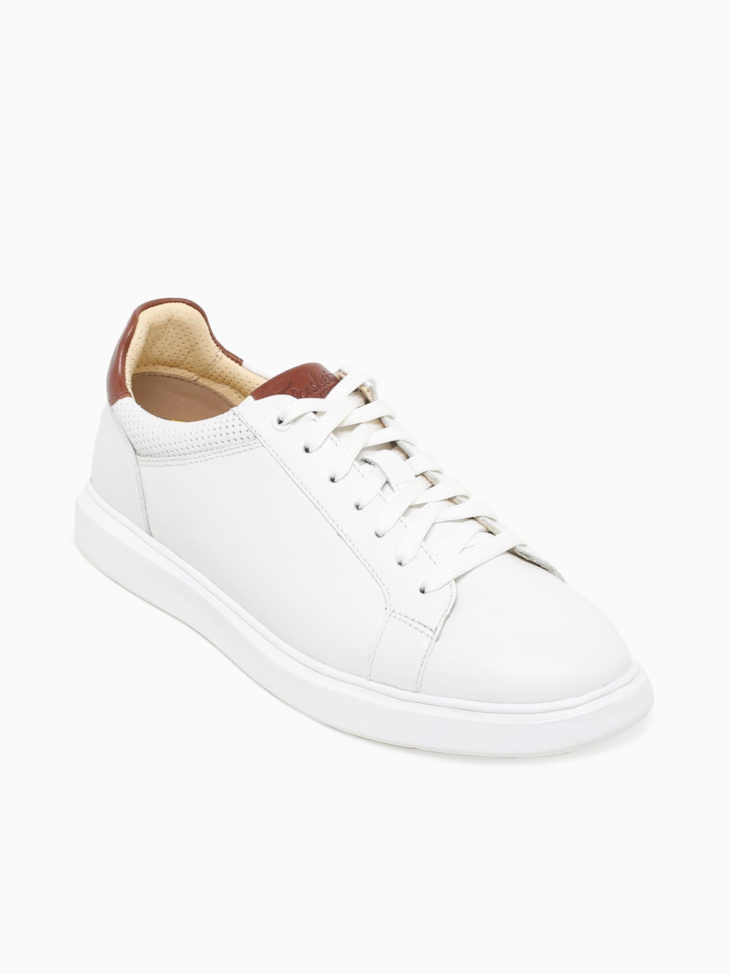 Social Ltt White Cognac leather White / 7 / M