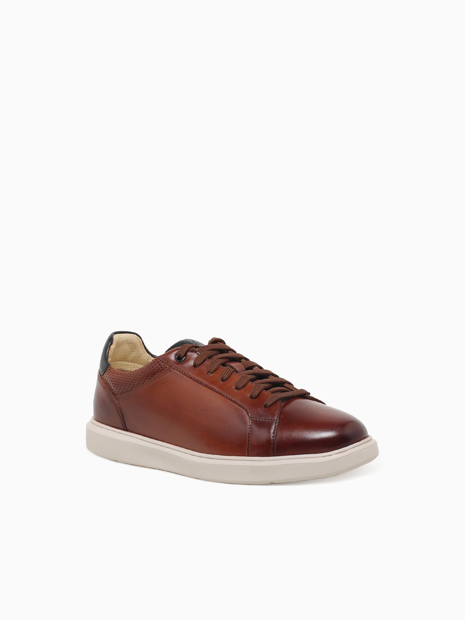 Social Ltt Cognac Black leather Tan / 7 / M