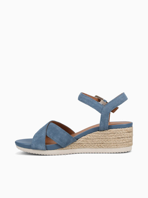 D Ischia Corda C Avio Suede Blue / 35 / M