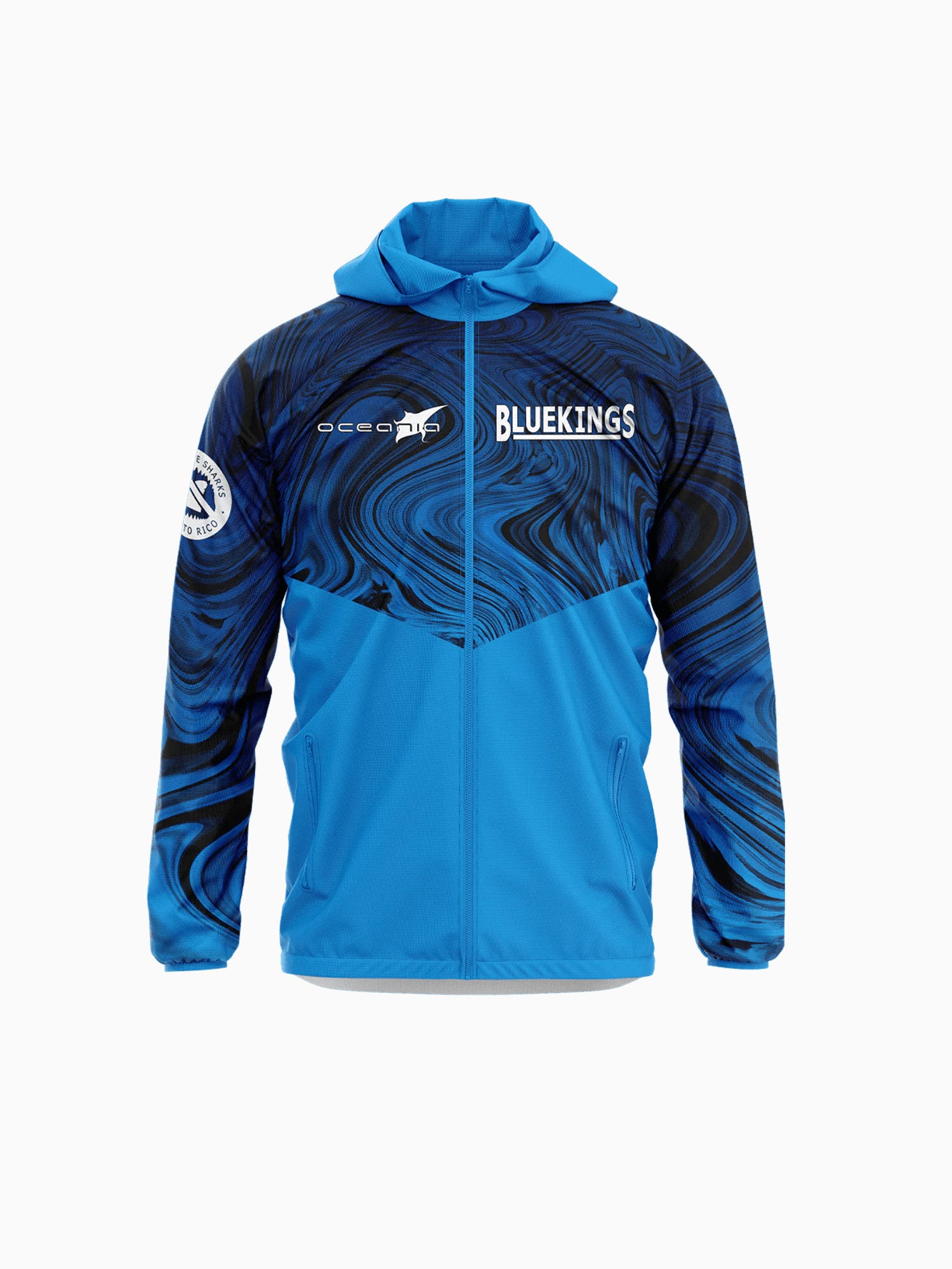 O B windbreaker blue shark poly Blue / S