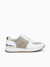 Allie Trainer Pale Gold Leather Mesh Gold / 5 / M