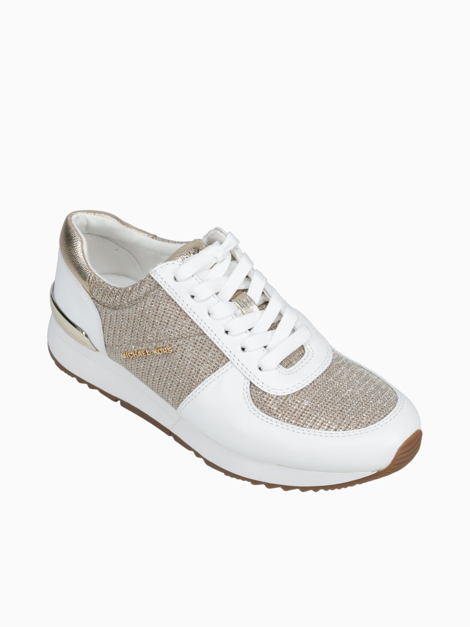 Allie Trainer Pale Gold Leather Mesh Gold / 5 / M