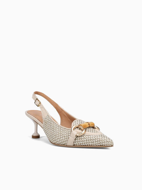 Makena Beige 894 Kiss raffia Nappa Beige / 36 / M