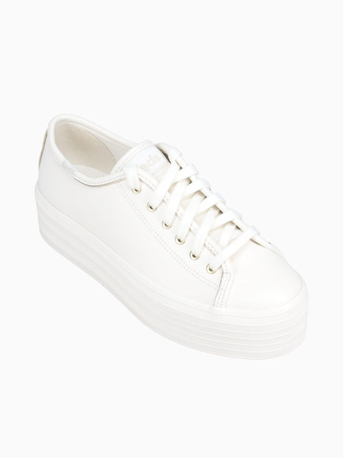 Triple Up White Gold leather White / 5 / M