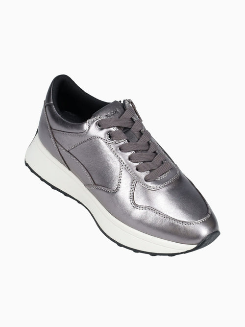 D Amabel A Gunmetal Metallic Lea Pewter / 35 / M