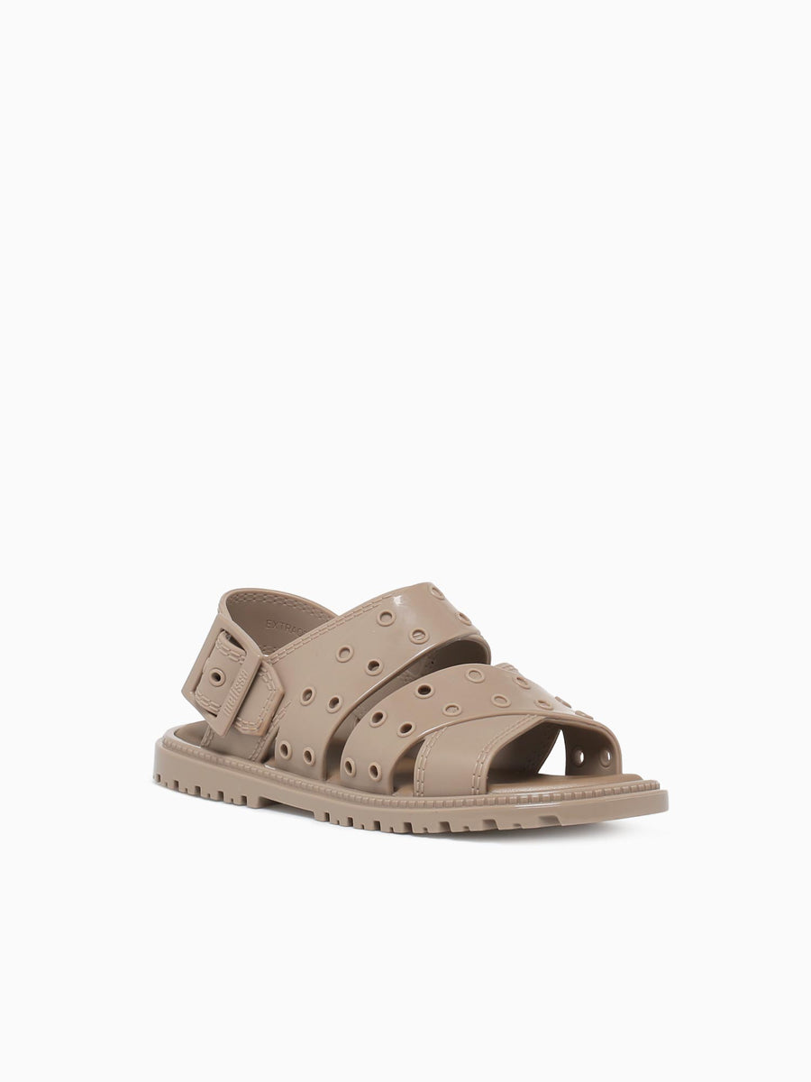 Lock Sandal Clear Silver jelly Taupe / 5 / M