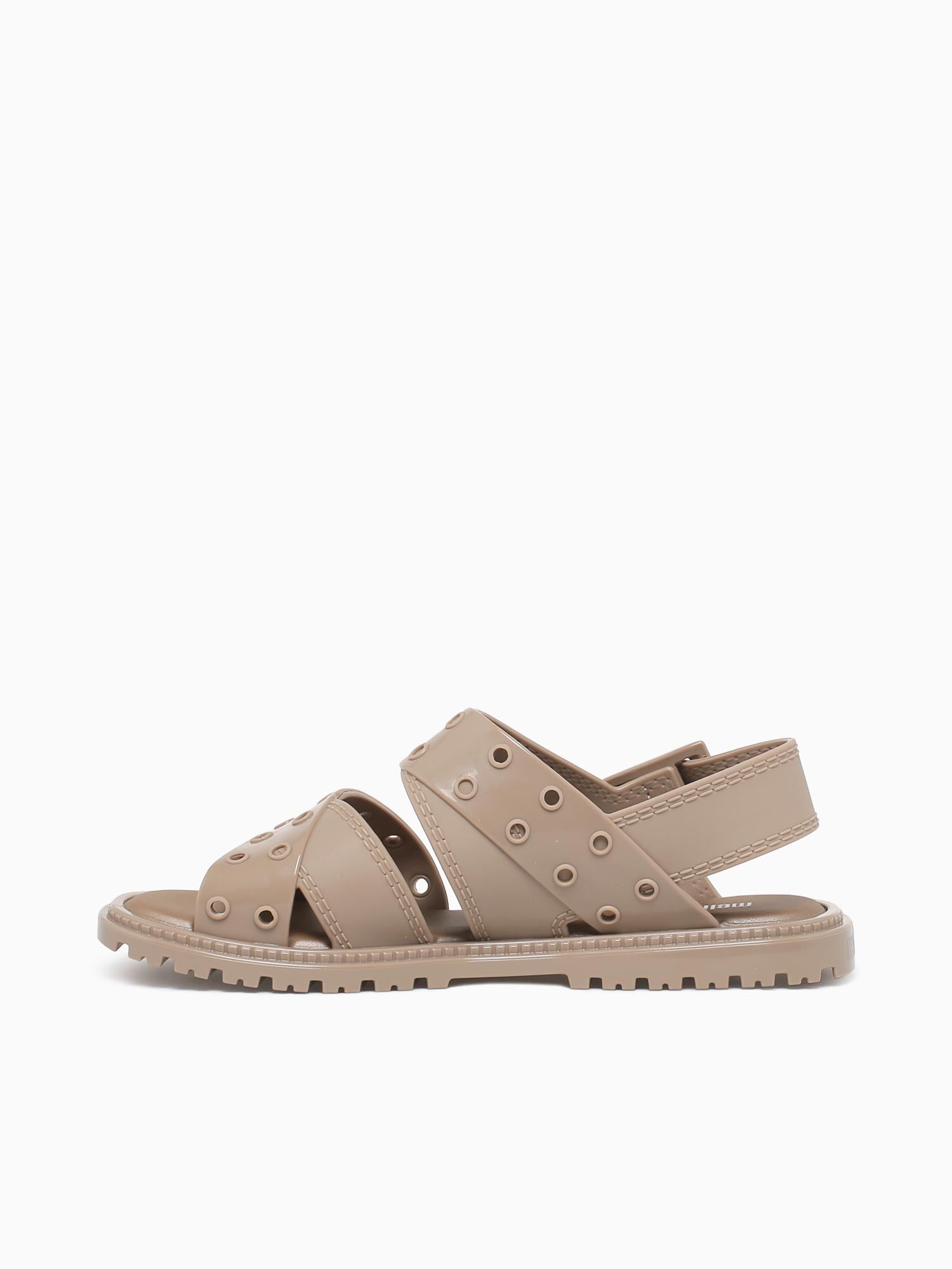 Lock Sandal Clear Silver jelly Taupe / 5 / M