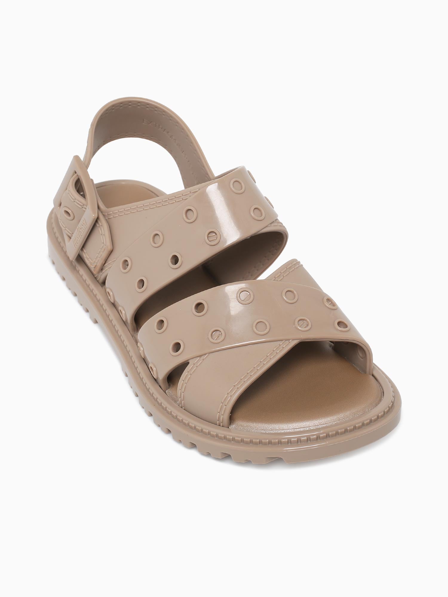 Lock Sandal Clear Silver jelly Taupe / 5 / M