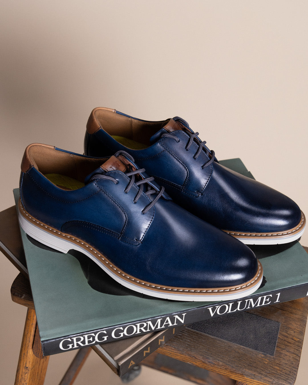 Norwalk Plain Toe Navy Smooth