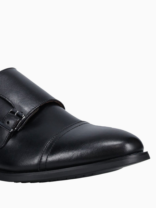 Rucci Double Monk Black Smooth Black / 7 / M